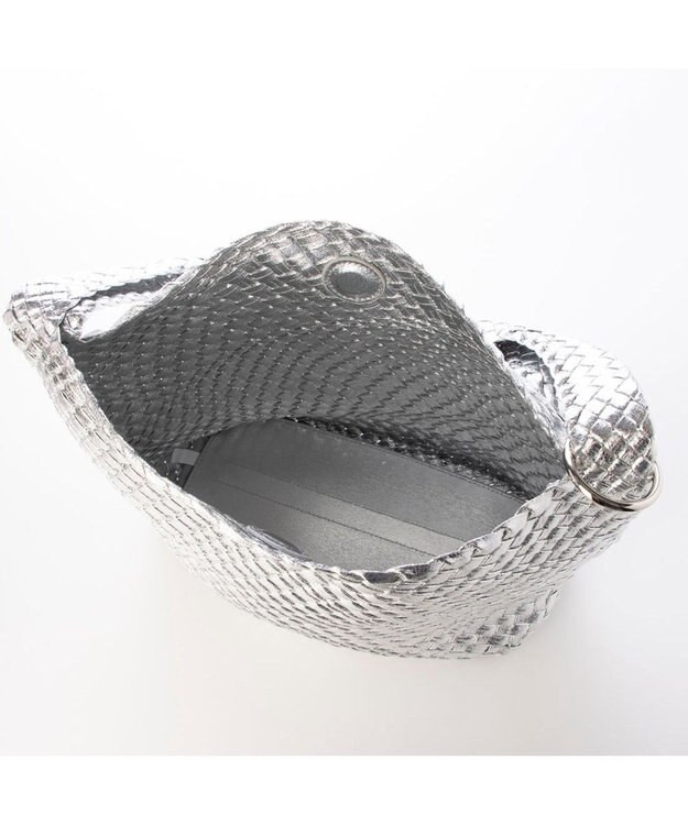 UNBILLION カシュカシュ cachecache / メタリックメッシュワンショルダー シルバー