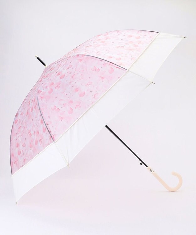 ANY SIS 【WEB・一部店舗限定】切り継ぎフラワー アンブレラ ピンク