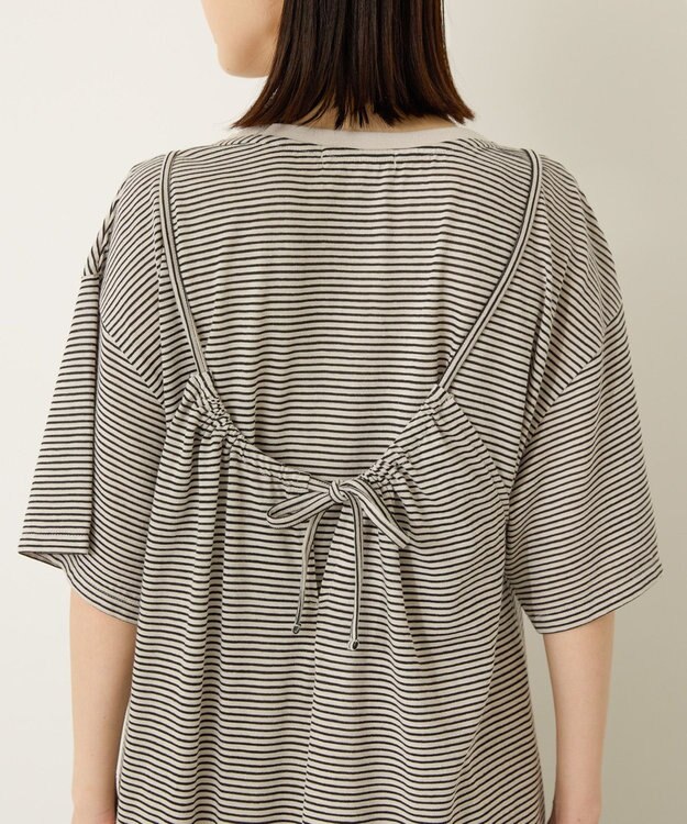 AMERICAN HOLIC 【2点セット】レイヤードボーダーＴワンピース Black