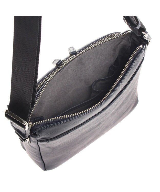 ACE BAGS & LUGGAGE ultima TOKYO ウルティマ トーキョーケヴィン ショルダーバッグ タテ型 レザー 77993 ネイビー