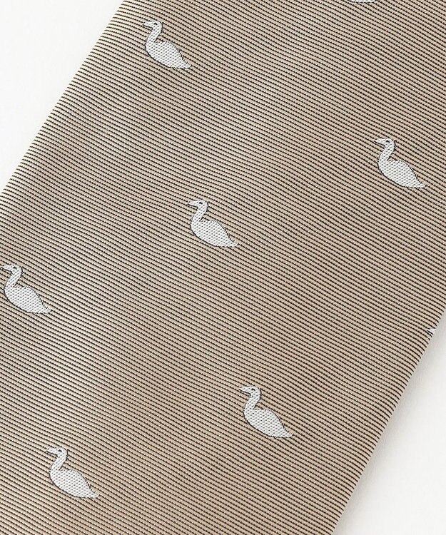 J.PRESS MEN 【J.PRESS STEPHEN WALTERS COLLECTION】鶴モチーフ ネクタイ ベージュ系8