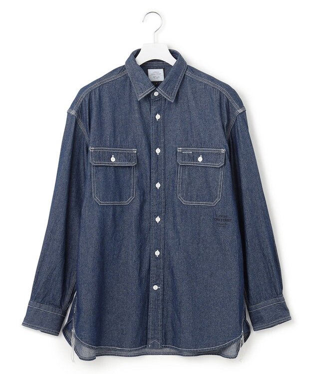 J.PRESS YORK STREET 【UNISEX】デニムシャツ ネイビー系
