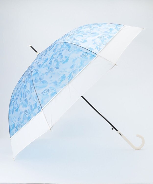 ANY SIS 【WEB・一部店舗限定】切り継ぎフラワー アンブレラ ブルー