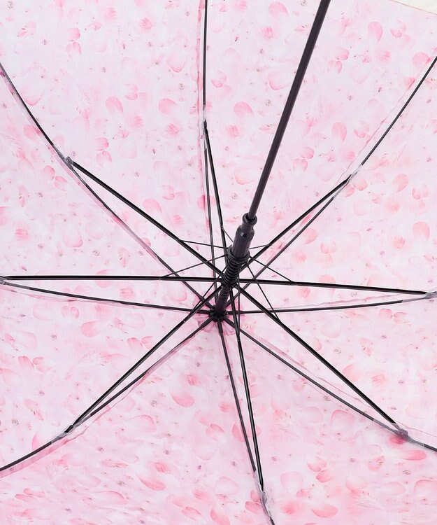 ANY SIS 【WEB・一部店舗限定】切り継ぎフラワー アンブレラ ピンク