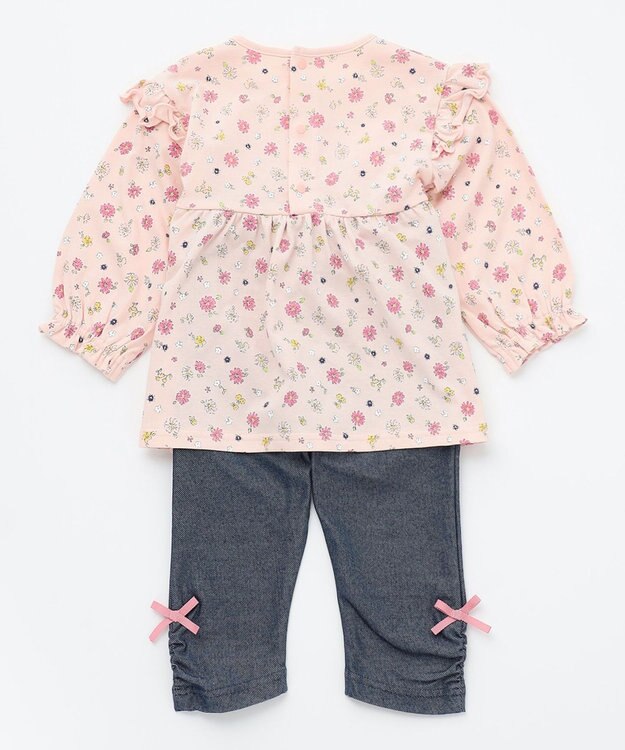 組曲 KIDS 【80-90㎝】デイジー セットアップ ピンク系5