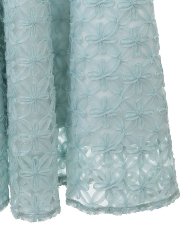 earth music&ecology SET2点シアーブラウス＋3Dレースワンピース ミント