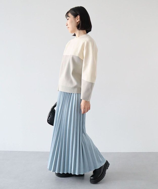 Green Parks ・ｆｕｒｒｙ　ｒａｔｅ　かる～いニットプルオーハ Ivory