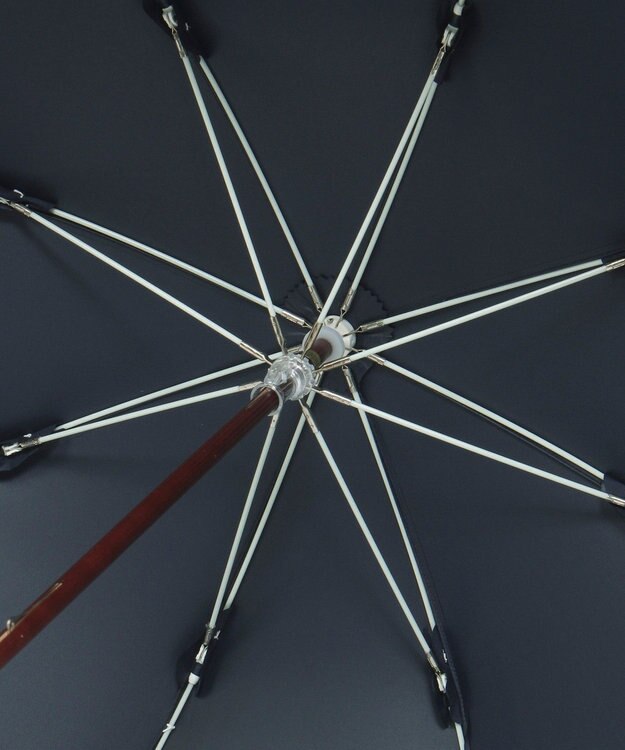 MOONBAT 【遮光/晴雨兼用日傘】POLO RALPH LAUREN(ポロ ラルフローレン) エンブフリル 長傘 遮熱 UV ディープブルー（EC限定色）