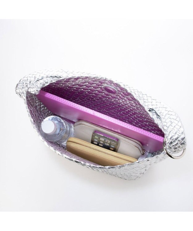 UNBILLION カシュカシュ cachecache / メタリックメッシュワンショルダー シルバー