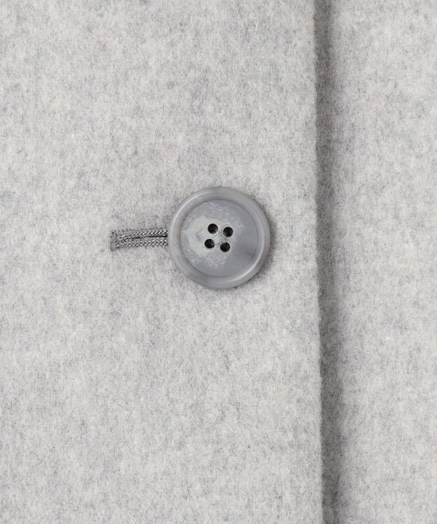 J.PRESS LADIES S ショートビーバー ステンカラー コート ライトグレー系