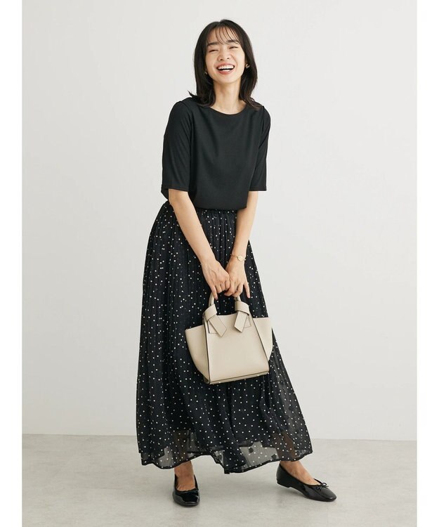 Green Parks シフォンＪＱアソートプリーツスカート Dot