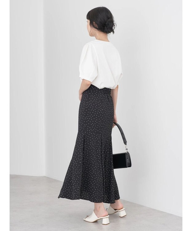 earth music&ecology 切替フレアスカート Dot