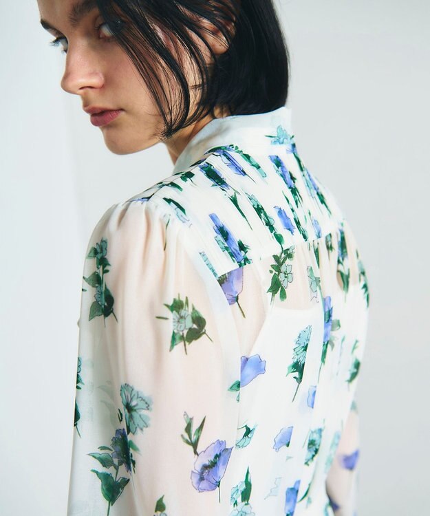 GRACE CONTINENTAL グラデフラワープリントワンピース キナリ