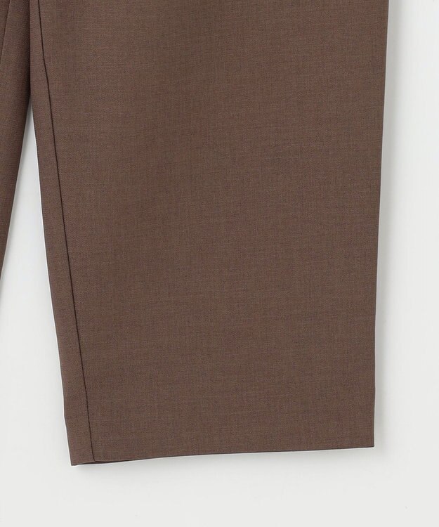 ANY 【洗濯機可/接触冷感/UVケア】イージーケアライトストレッチテーパードパンツ ブラウン