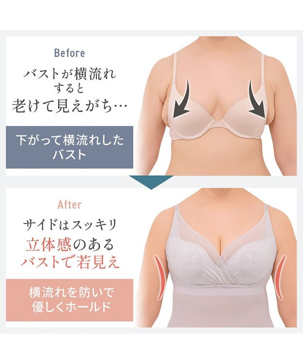 BRADELIS New York 【BRADELIS NewYork peace/接触冷感 ノンワイヤー】綿さらタッチ!ナチュラルフィットブラキャミ25 ブラデリス 補正 下着 カップ付き ブラトップ キャミソール シアーグレージュ