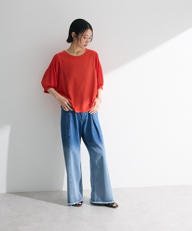 Green Parks マジョリカスリーブプルオーバー Red