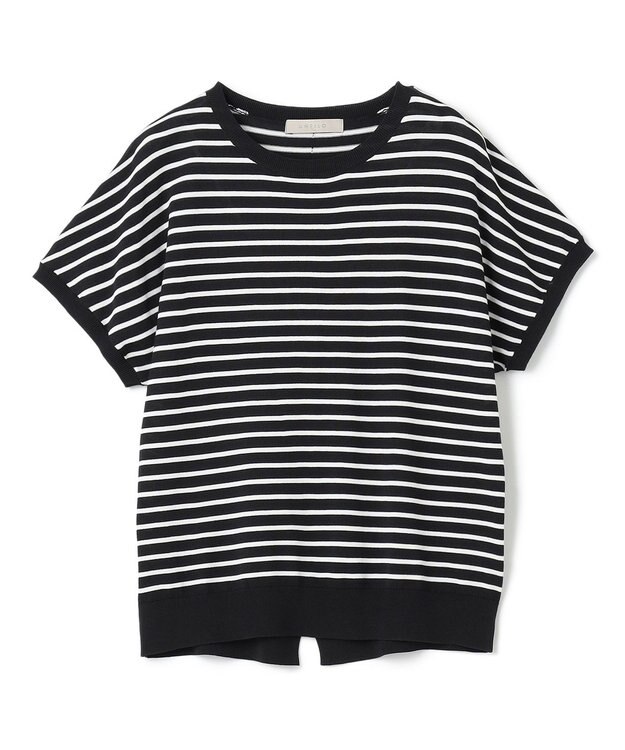 UNFILO スゴ機能 コンパクトニットT ブラック×オフ