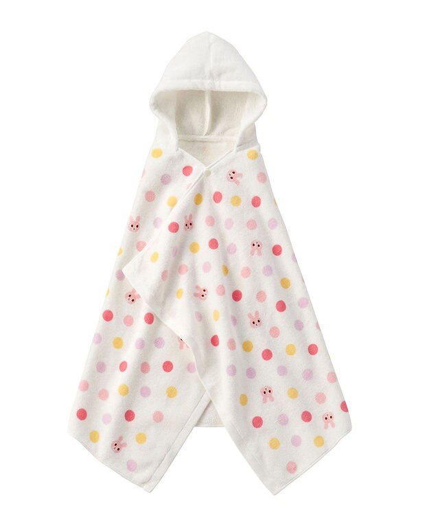 MIKI HOUSE HOT BISCUITS バスポンチョ ギフトセット 【BOX付き】 ピンク