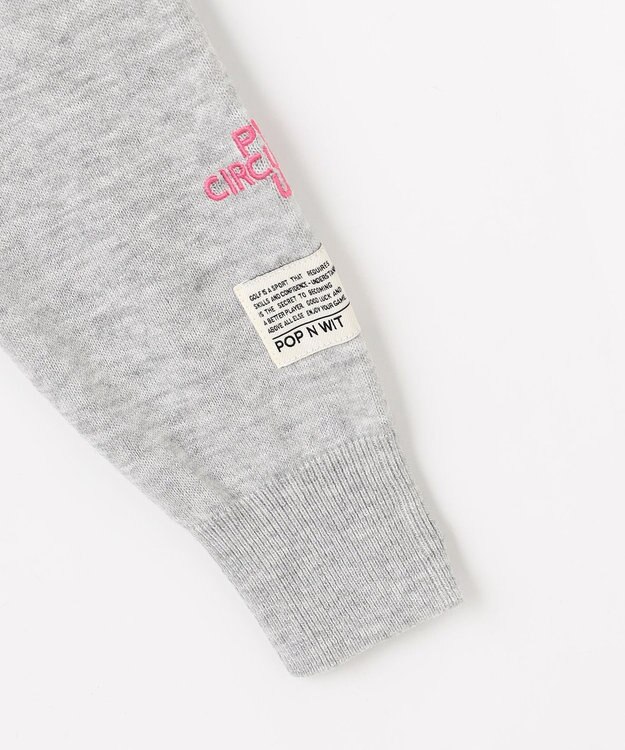 PW CIRCULUS 【WOMEN】Spark cat クルーネックニット ゴルフウェア レディース グレー系