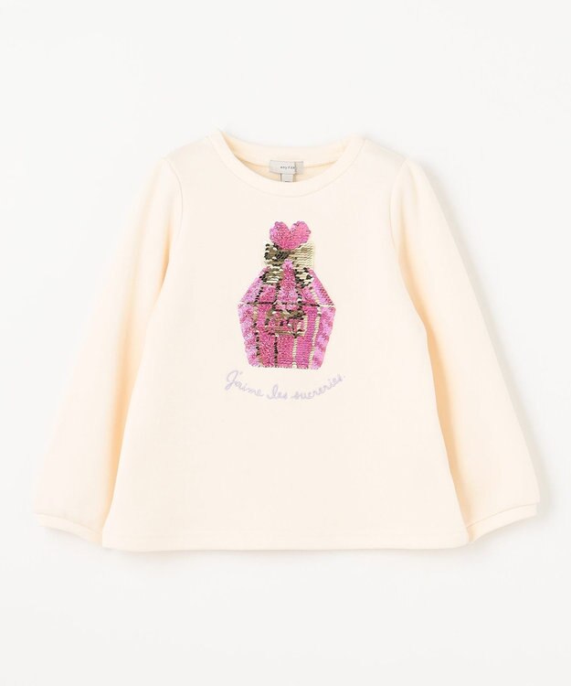 ANY KIDS 裏シャギーミラクルスパンコールトレーナー エクリュ（お菓子の家×香水）