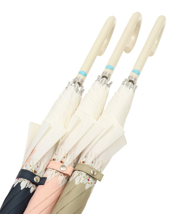 MOONBAT 【FUDGE掲載】PAUL&JOE ACCESSOIRES(ポール＆ジョー アクセソワ) 長傘 クリザンテーム ネイビーブルー