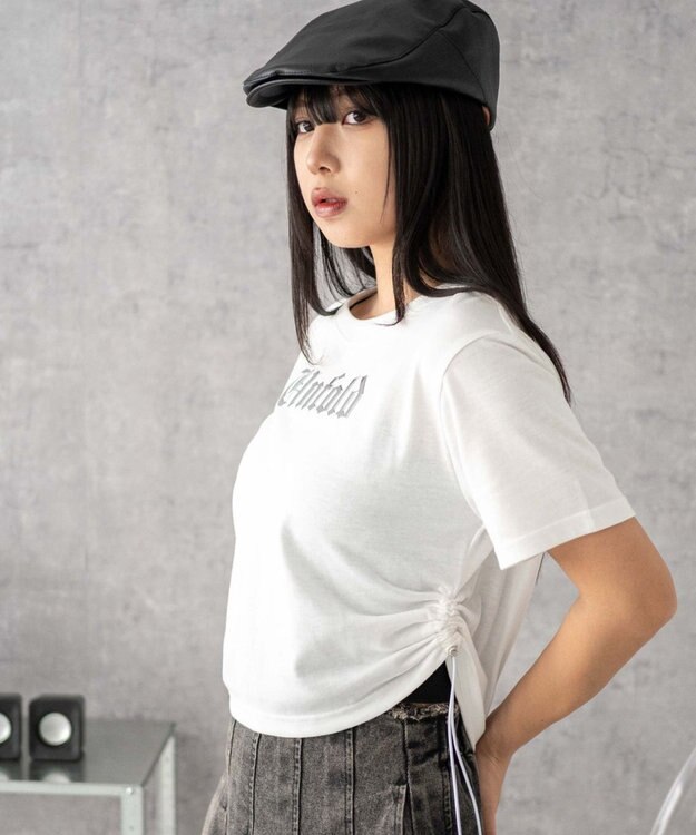 WEGO グラフィックストッパードロストショートT ホワイト