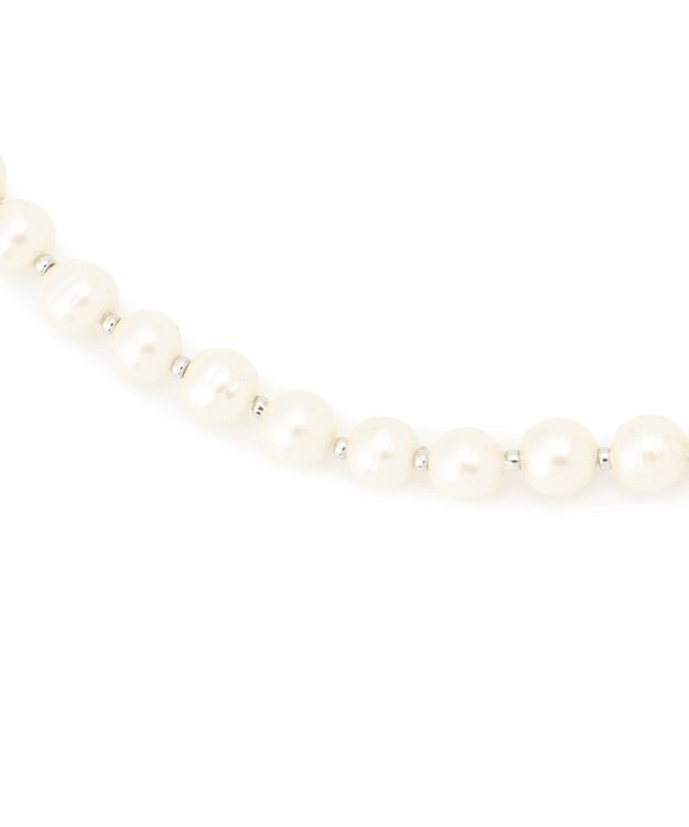 23区 【Oggi6月号掲載】ガラスパール ネックレス アイボリー系