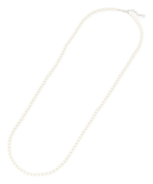 23区 【Oggi6月号掲載】ガラスパール ネックレス アイボリー系