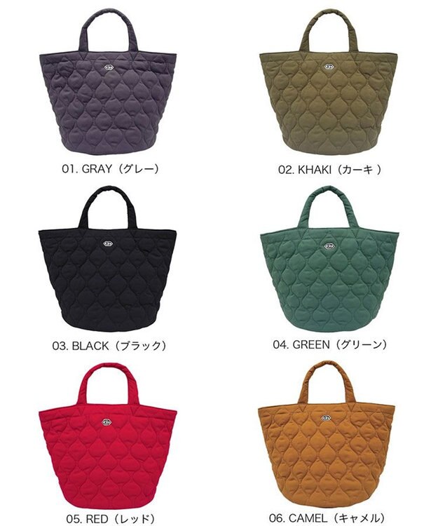 ROOTOTE 3633【丸底】SN.デリ.ミリタリーキルト-A 01：グレー