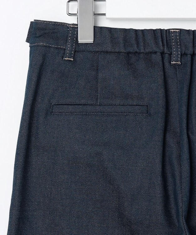 J.PRESS LADIES L 【WEB限定カラーあり】ハイパワーデニムツイル ワイドパンツ インディゴ系