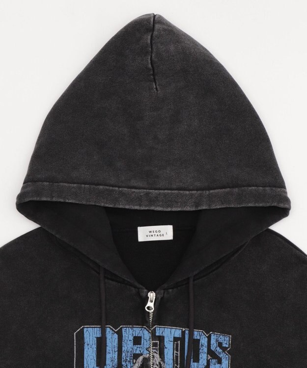 WEGO 【ユニセックス着用ITEM/MLサイズ展開】パウダーブリーチグラフィックZIPパーカー 柄3