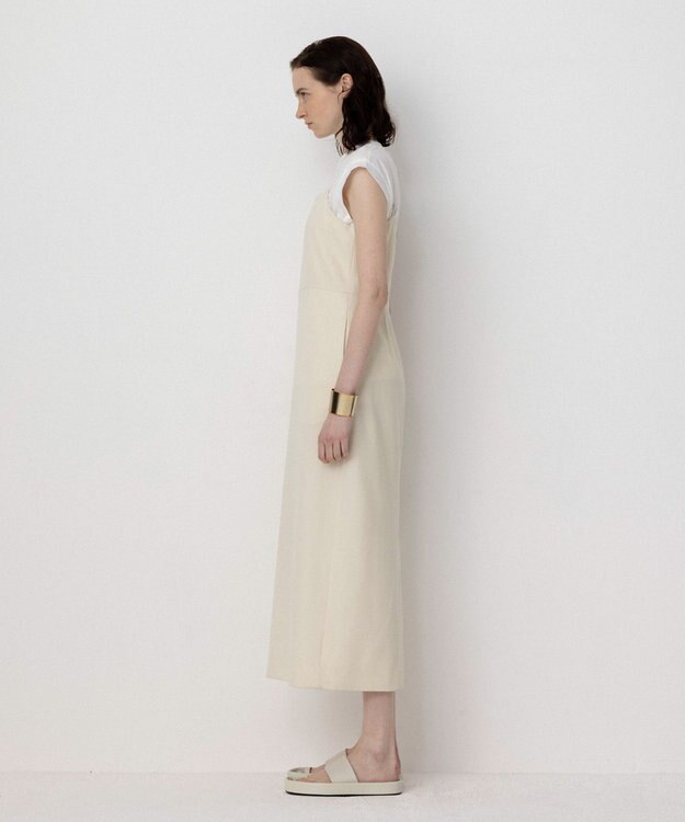 NAVE 【Nave・セットアップ可】ウールポリエステルツイルキャミドレス アイボリー系