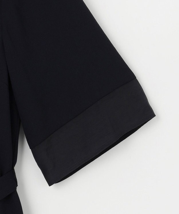 J.PRESS LADIES 【セットアップ対応・人気素材】Light ジョーゼット ワンピース ネイビー系