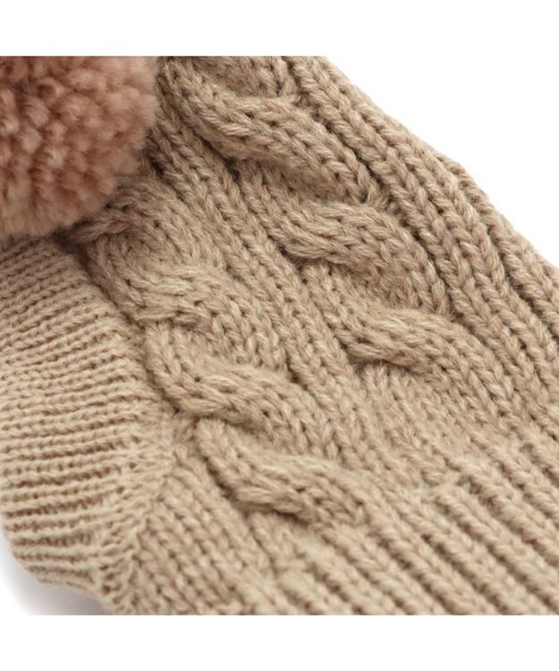 PET PARADISE ペットパラダイス くまちゃん ニット 帽子 小型犬 ベージュ