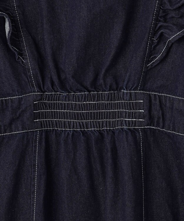 Feroux デニムミディ ワンピース ネイビー系