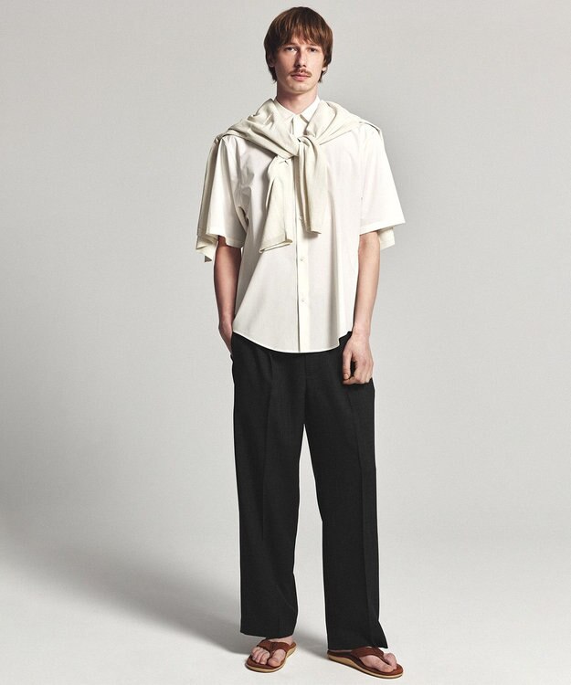 UNFILO MENS アラエルエアリーシアーカーデ アイボリー