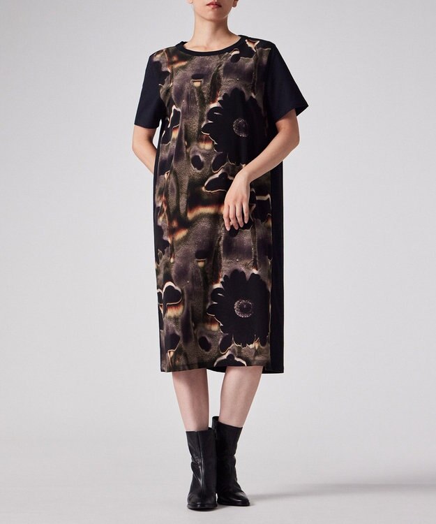 Paul Smith Field Flowers コンビ ドレス ブラック