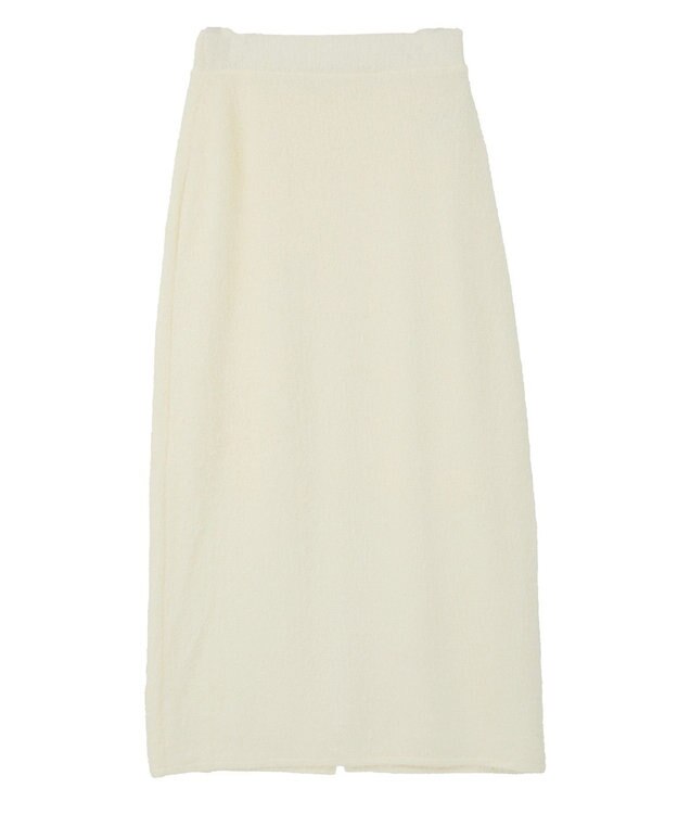 Green Parks 楽ちんシャギーＩラインスカート Ivory