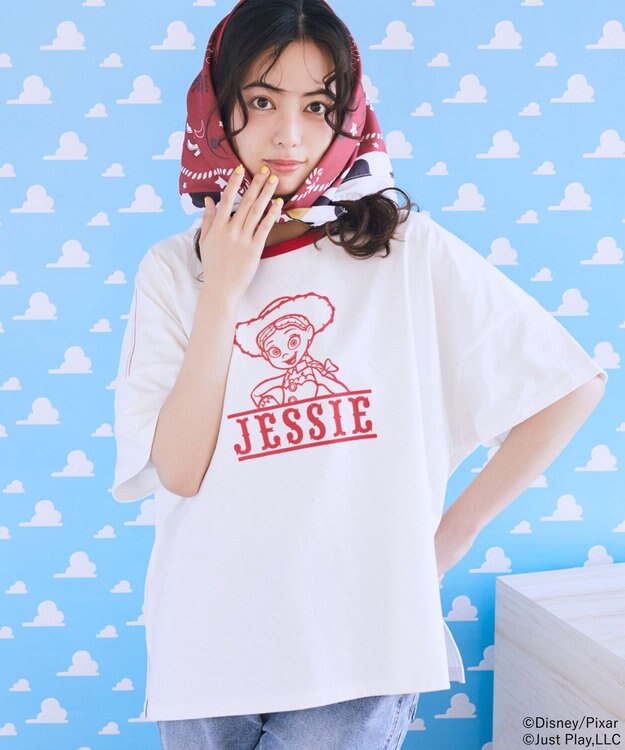 earth music&ecology 【予約】リンガーTシャツ/TOY STORY レッド