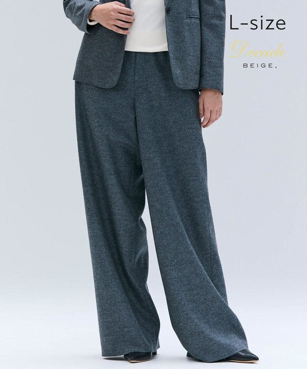 BEIGE， 【Lsize・セットアップ対応】CORBY / ウールイージーワイドパンツ C.Gray