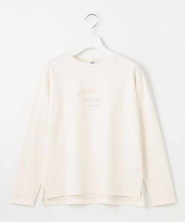 J.PRESS LADIES ロゴ Tシャツ ベージュ系