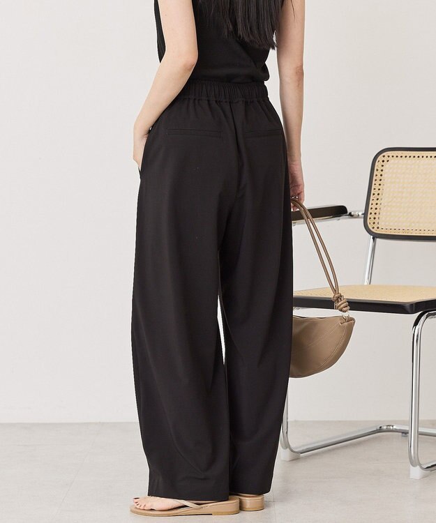 AMERICAN HOLIC ウエストドロストソフトバルーンパンツ Black