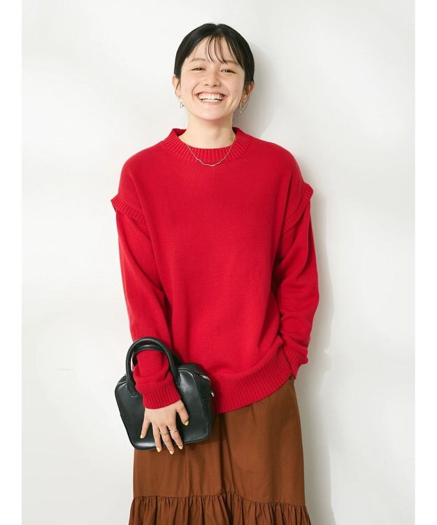 CRAFT STANDARD BOUTIQUE ガンジーニットプルオーバー Red