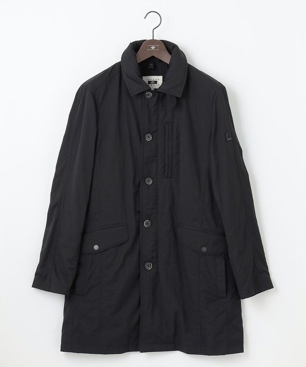 JOSEPH ABBOUD 【3WAY/撥水/INフード/ダウンライナー付】3ハイカウントツイル×パウダータフタ ダウン コート ブラック系