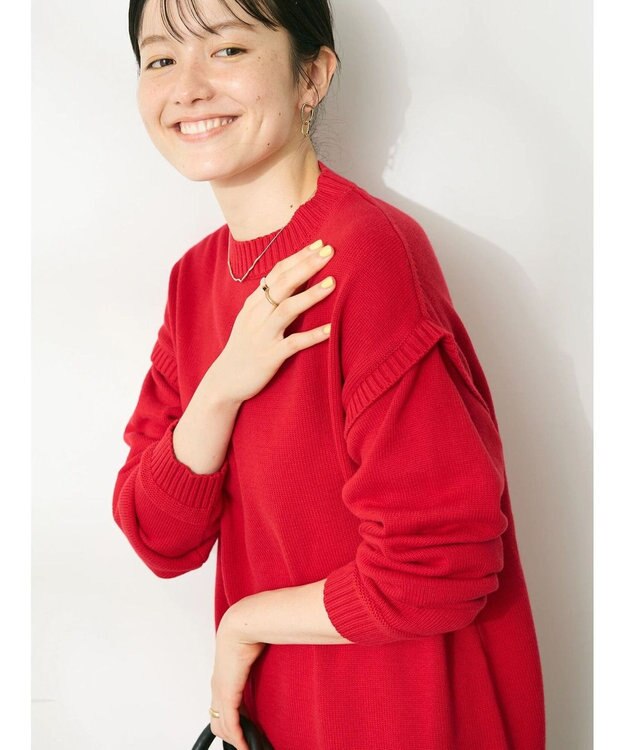 CRAFT STANDARD BOUTIQUE ガンジーニットプルオーバー Red