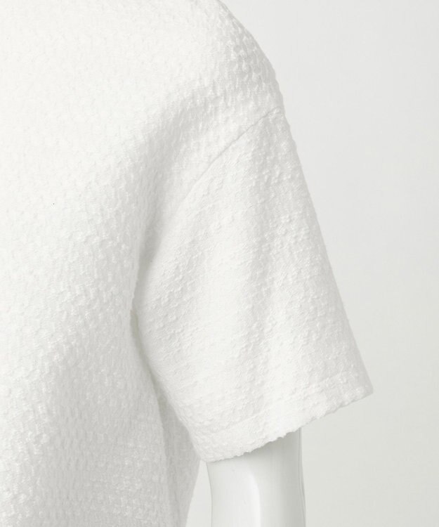 23区 【R(アール)】ジャカード ブラウス ホワイト系