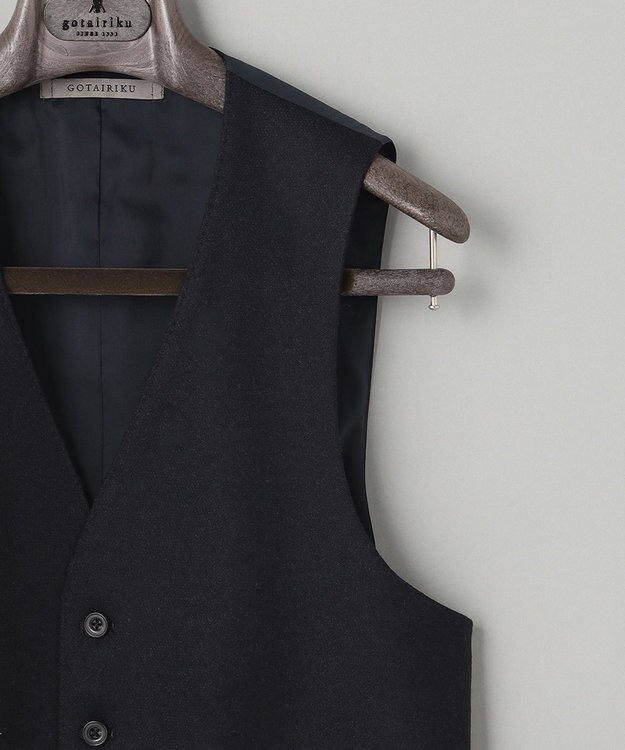 GOTAIRIKU RENEWOOL_CASHMEREベスト ネイビー系