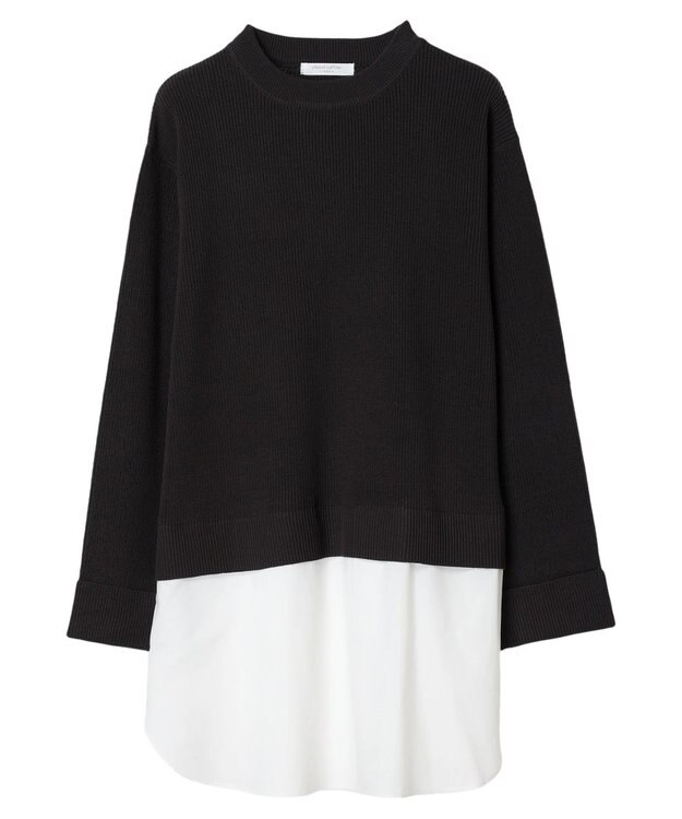 Green Parks ニットドッキングチュニック Charcoal Gray