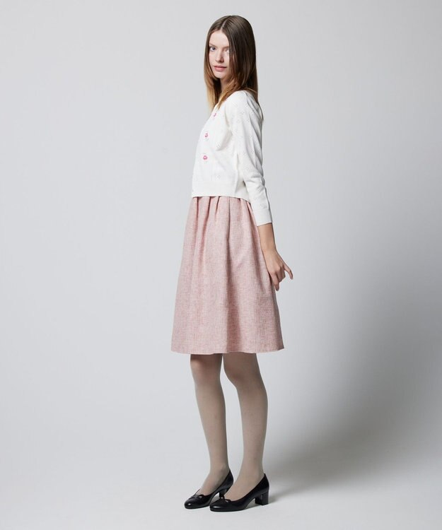 TOCCA 【洗える！】TINY ROSE KNIT カーディガン アイボリー系