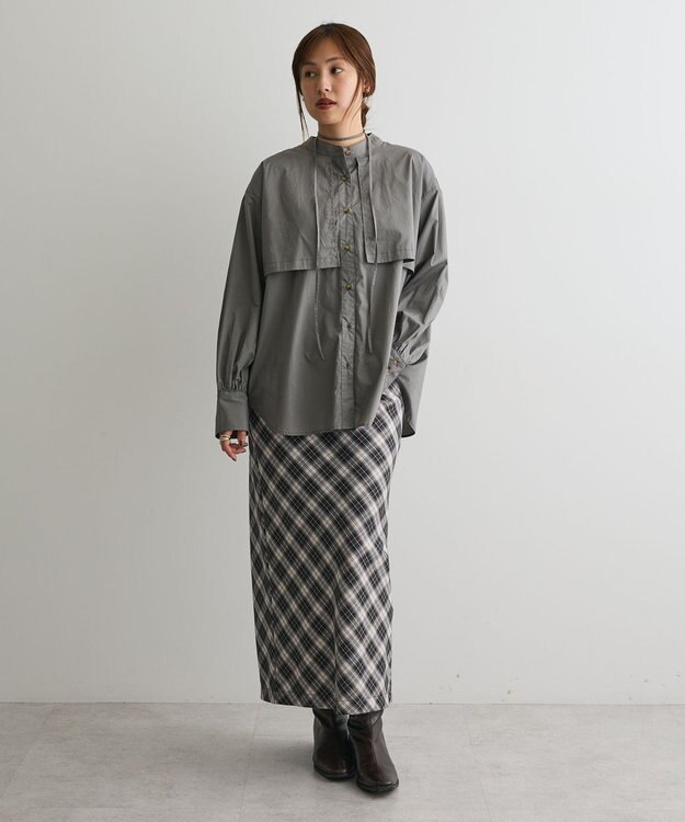 CRAFT STANDARD BOUTIQUE ヨークデザインシャツ Dark Gray